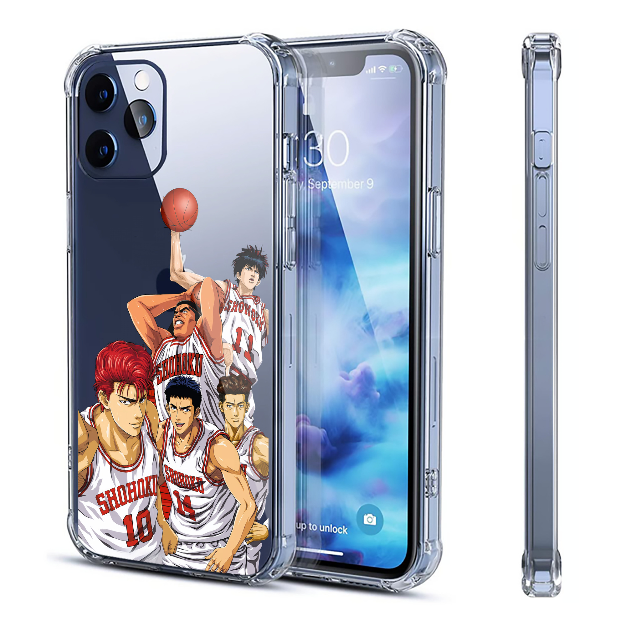 （画像用） SLAM DUNK／スラムダンク 【iPhone 12シリーズ対応】透明スマホケース（クリアソフトケース）